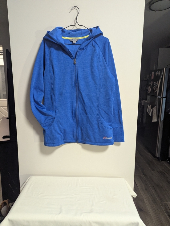 Cloudveil Tops - Cloudveil Zip Up Hoodie Sweater Sz XL Blue Fleece.